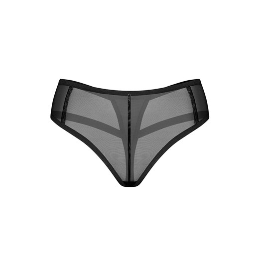 Exquisite stringi damskie transparentne Nuites by Obsessive, Kolor czarny, Rozmiar S/M, Exquisite ze sklepu Intymna w kategorii Majtki damskie - zdjęcie 184142428