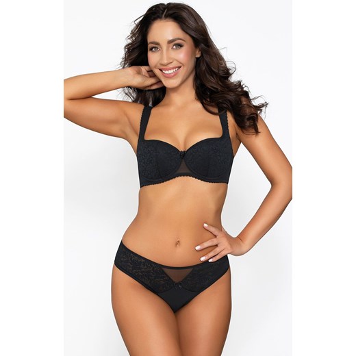 Czarny biustonosz push-up Sylvie, Kolor czarny, Rozmiar 65C, PariPari Lingerie ze sklepu Intymna w kategorii Biustonosze - zdjęcie 184143525