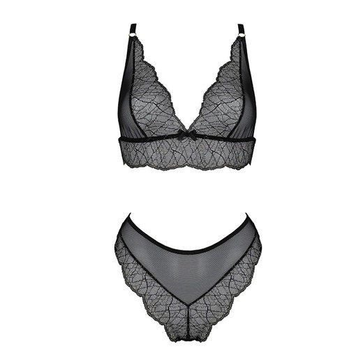 Amberly set komplet koronkowy, Kolor czarny, Rozmiar L/XL, Passion ze sklepu Intymna w kategorii Komplety bielizny damskiej - zdjęcie 184143607