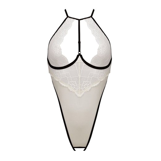 Zmysłowe body Chika, Kolor kremowy, Rozmiar S/M, Passion ze sklepu Intymna w kategorii Body damskie - zdjęcie 184143649