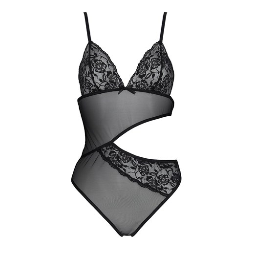 Passion body damskie Christa, Kolor czarny, Rozmiar S/M, Passion ze sklepu Intymna w kategorii Body damskie - zdjęcie 184143675