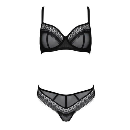 Denerys bikini komplet top i figi, Kolor czarny, Rozmiar S/M, Casmir ze sklepu Intymna w kategorii Komplety bielizny damskiej - zdjęcie 184143707
