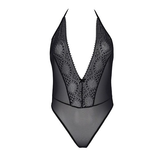 Czarne body damskie Drosera, Kolor czarny, Rozmiar S/M, Passion ze sklepu Intymna w kategorii Body damskie - zdjęcie 184143765
