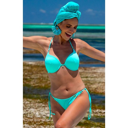 Turkusowy dwuczęściowy kostium kąpielowy bikini 161/02, Kolor turkusowy, Rozmiar S, Primo ze sklepu Intymna w kategorii Stroje kąpielowe - zdjęcie 184144638