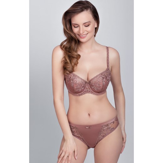 Luna A337 biustonosz semi-soft push-up, Kolor brunatny, Rozmiar 65F, Samanta ze sklepu Intymna w kategorii Biustonosze - zdjęcie 184145225