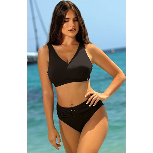 Dwuczęściowy strój kąpielowy czarny Self S 690TR1 Trends 1, Kolor czarny, 4XL Intymna