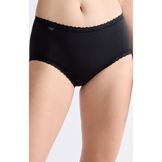 Sloggi figi damskie 24/7 Cotton Lace Midi 10167194-0004, Kolor czarny, Rozmiar 38, Sloggi ze sklepu Intymna w kategorii Majtki damskie - zdjęcie 184148527