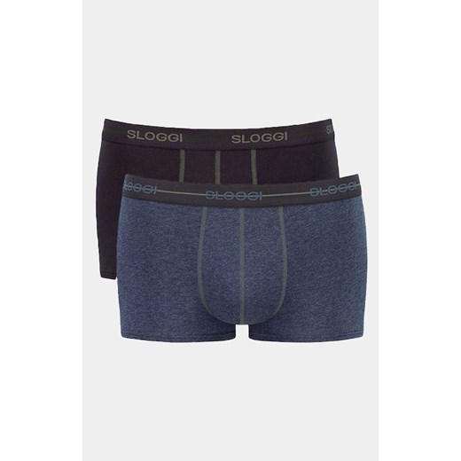 Sloggi 2-pack bokserki męskie Men Start Hipster C2P 10206968 box, Kolor jeans-czarny, Rozmiar M, Sloggi ze sklepu Intymna w kategorii Majtki męskie - zdjęcie 184148599