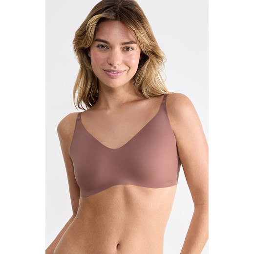 Sloggi biustonosz bralette ZERO Microfibre 2.0 10215243-1141, Kolor kakao, Rozmiar L, Sloggi ze sklepu Intymna w kategorii Biustonosze - zdjęcie 184148697