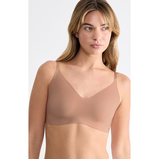 Sloggi biustonosz bralette ZERO Microfibre 2.0 10215243-00ME, Kolor beżowy, Rozmiar L, Sloggi ze sklepu Intymna w kategorii Biustonosze - zdjęcie 184148707