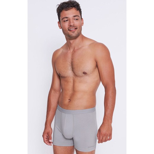 Sloggi 2-pack bokserki męskie jasnoszare GO ABC 2.0 10217937, Kolor jasny szary, Sloggi M okazyjna cena Intymna