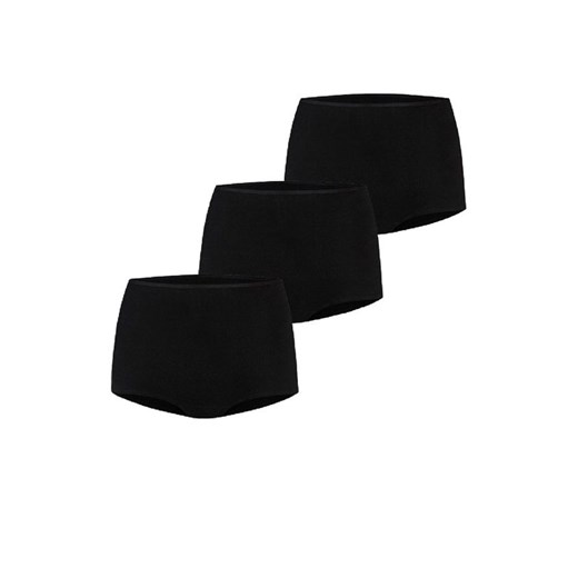 3-pack bokserki damskie z wysokim stanem czarne, Kolor czarny, Rozmiar L, Teyli ze sklepu Intymna w kategorii Majtki damskie - zdjęcie 184149829