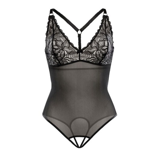 Body damskie z otwartym krokiem Vanessa, Kolor czarny, Rozmiar L/XL, Teyli ze sklepu Intymna w kategorii Body damskie - zdjęcie 184149978