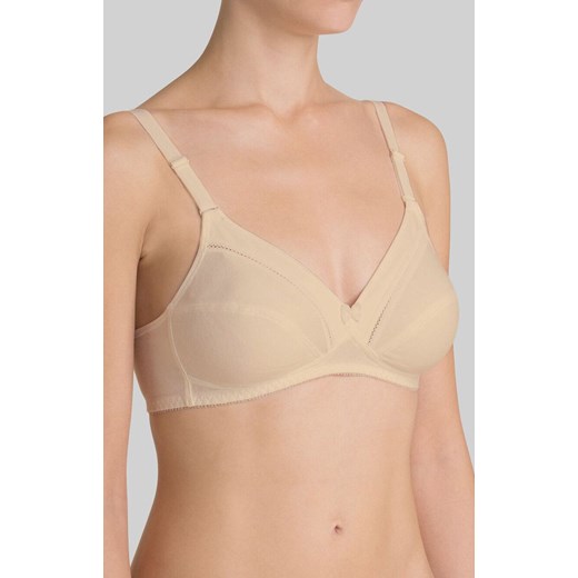 Triumph miękki biustonosz soft bez fiszbin Cotton Classic Stretch N 10003320, Kolor cielisty, Rozmiar 75B, Triumph ze sklepu Intymna w kategorii Biustonosze - zdjęcie 184150537