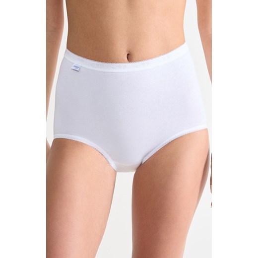 Sloggi Basic+ Maxi białe wysokie figi damskie 10005037, Kolor biały, Rozmiar 38, Sloggi ze sklepu Intymna w kategorii Majtki damskie - zdjęcie 184150556