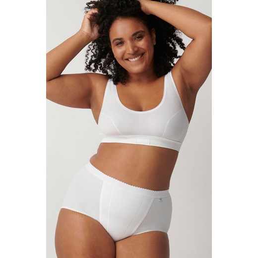 Sloggi Control Maxi wysokie białe figi damskie plus size 10005203, Kolor biały, Rozmiar 38, Sloggi ze sklepu Intymna w kategorii Majtki damskie - zdjęcie 184150565