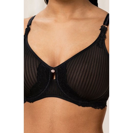 Triumph biustonosz minimizer Peony Florale W01 10207994, Kolor czarny, Rozmiar 80C, Triumph ze sklepu Intymna w kategorii Biustonosze - zdjęcie 184151196