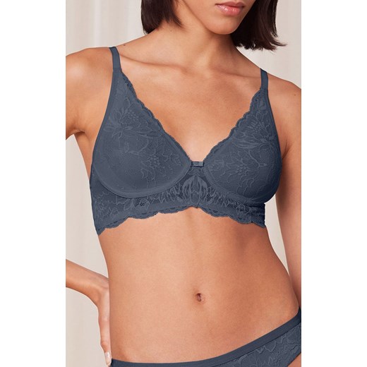 Triumph biustonosz miękki soft Amourette Charm 10214451-00XX, Kolor brudny niebieski, Rozmiar 70C, Triumph ze sklepu Intymna w kategorii Biustonosze - zdjęcie 184151577