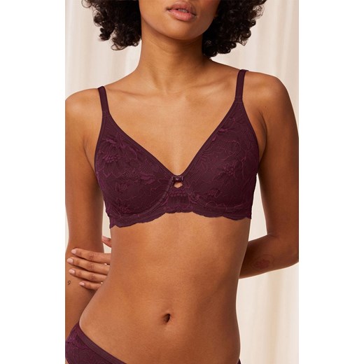 Triumph biustonosz miękki soft Amourette Charm T W02 10214458-00EG, Kolor winny, Rozmiar 75B, Triumph ze sklepu Intymna w kategorii Biustonosze - zdjęcie 184151597