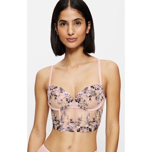 Triumph półgorset Sensual Spotlight Wired 10219832, Kolor beżowy-wzór, Rozmiar 75C, Triumph ze sklepu Intymna w kategorii Biustonosze - zdjęcie 184152405