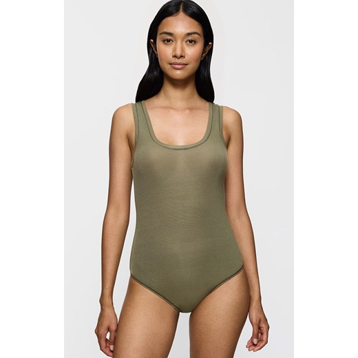 Triumph body damskie Beauty Layers 10222615-00MM, Kolor khaki, Rozmiar L, Triumph ze sklepu Intymna w kategorii Body damskie - zdjęcie 184152819