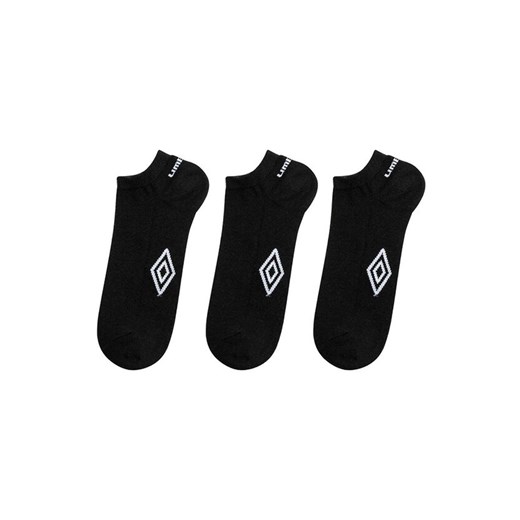 Umbro 3-pack bawełniane czarne skarpety stopki, Kolor czarny, Rozmiar 39-42, Umbro ze sklepu Intymna w kategorii Skarpetki damskie - zdjęcie 184153016