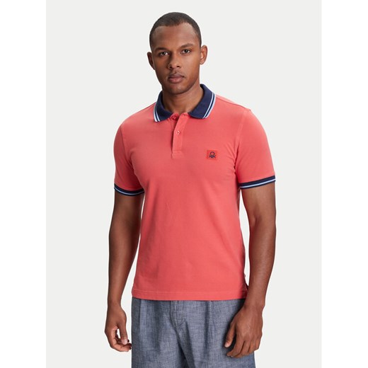 United Colors Of Benetton Polo 3F9HU302E Bordowy Regular Fit ze sklepu MODIVO w kategorii T-shirty męskie - zdjęcie 184155385