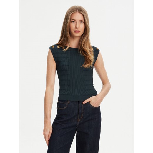 Guess Bluzka W5YR12 Z0130 Zielony Regular Fit ze sklepu MODIVO w kategorii Bluzki damskie - zdjęcie 184155387