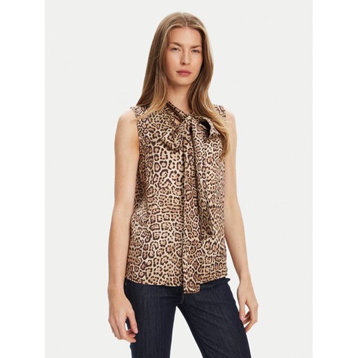 Marciano Guess Bluzka 5YGH12 7298A Brązowy Regular Fit ze sklepu MODIVO w kategorii Bluzki damskie - zdjęcie 184155418