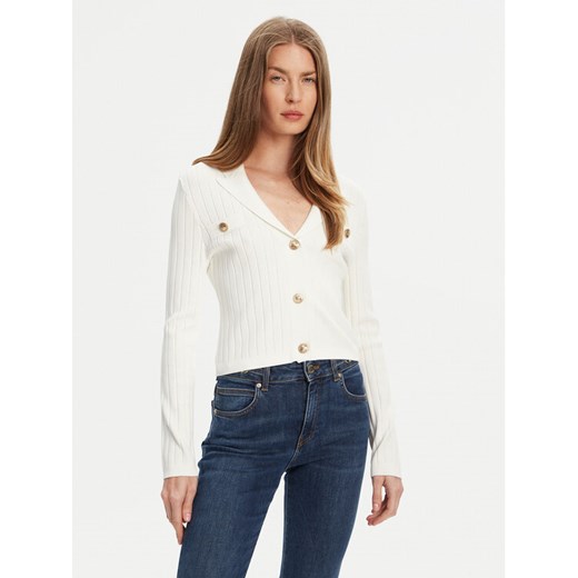 Guess Kardigan W5YR11 Z0130 Biały Regular Fit ze sklepu MODIVO w kategorii Swetry damskie - zdjęcie 184155438