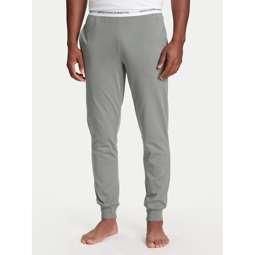 United Colors Of Benetton Spodnie piżamowe 30964F00V Szary Regular Fit ze sklepu MODIVO w kategorii Piżamy męskie - zdjęcie 184155497