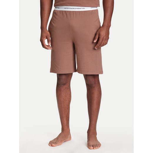 United Colors Of Benetton Szorty piżamowe 30964900D Beżowy Regular Fit ze sklepu MODIVO w kategorii Piżamy męskie - zdjęcie 184155507