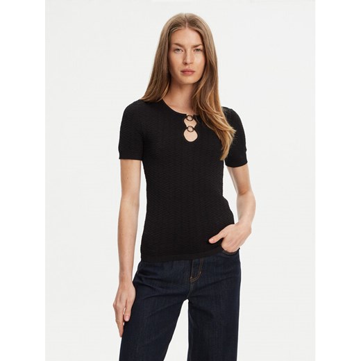 Guess Bluzka W5YR16 Z3OV0 Czarny Regular Fit ze sklepu MODIVO w kategorii Bluzki damskie - zdjęcie 184155516
