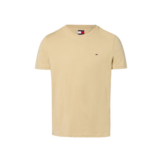 Tommy Jeans Koszulka męska Mężczyźni Bawełna beżowy jednolity ze sklepu vangraaf w kategorii T-shirty męskie - zdjęcie 184156296