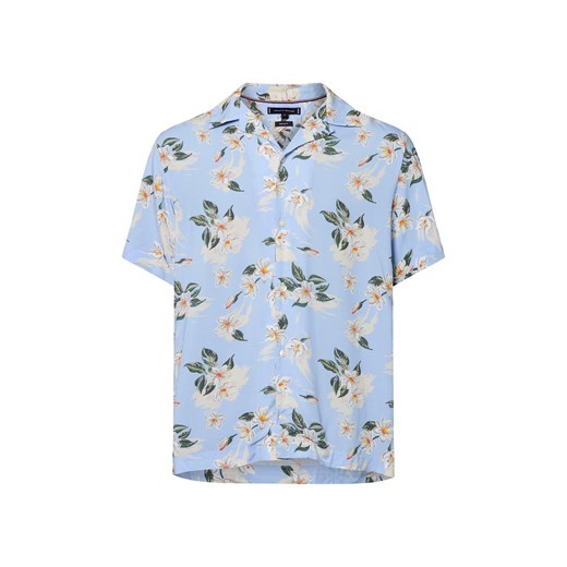Tommy Hilfiger Koszula męska Mężczyźni Regular Fit wiskoza jasnoniebieski wzorzysty ze sklepu vangraaf w kategorii Koszule męskie - zdjęcie 184156316