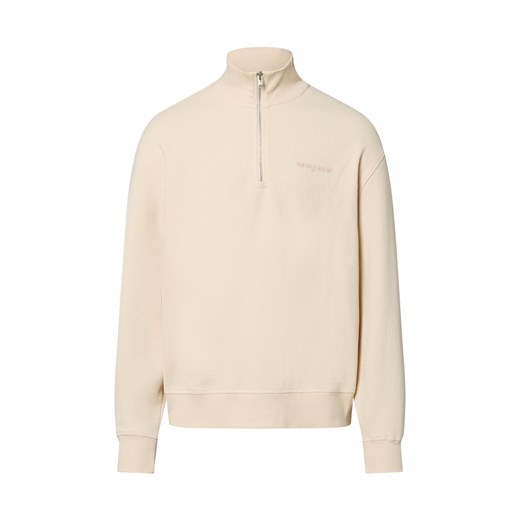 Tommy Jeans Męski niszczyciel potu Mężczyźni Materiał dresowy piaskowy jednolity ze sklepu vangraaf w kategorii Bluzy męskie - zdjęcie 184156319