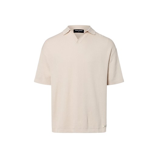 PEGADOR Męska koszulka polo - Campbell Mężczyźni Bawełna écru jednolity ze sklepu vangraaf w kategorii T-shirty męskie - zdjęcie 184156349