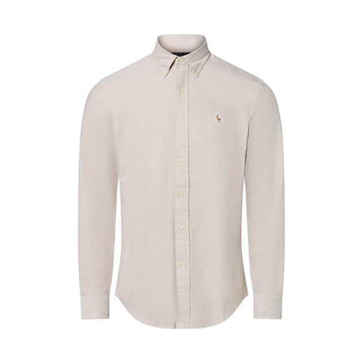Polo Ralph Lauren Męska koszula casual Mężczyźni Regular Fit Bawełna piaskowy jednolity ze sklepu vangraaf w kategorii Koszule męskie - zdjęcie 184156369