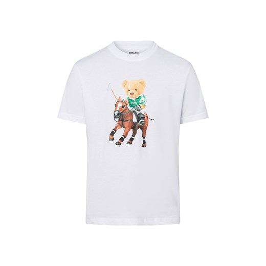 Koszulka męska - Horse Bear Mężczyźni Bawełna biały nadruk ze sklepu vangraaf w kategorii T-shirty męskie - zdjęcie 184156385