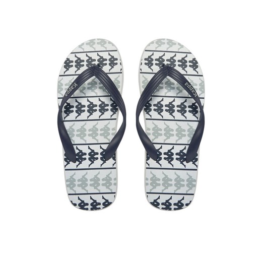 Japonki Kappa 371D2UW Blue Marine - White - Grey Lt Lead Granatowy ze sklepu eobuwie.pl w kategorii Klapki męskie - zdjęcie 184158216