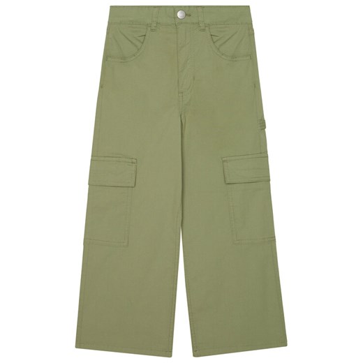 United Colors Of Benetton Spodnie materiałowe 4L2VCE040 Zielony Wide Leg ze sklepu MODIVO w kategorii Spodnie dziewczęce - zdjęcie 184158419