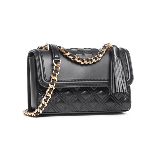 Tory Burch Torebka Flaming Small Convertible Shoulder Bag 75576 Czarny ze sklepu MODIVO w kategorii Listonoszki - zdjęcie 184158428