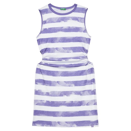 United Colors Of Benetton Sukienka letnia 3SL3CV013 Fioletowy Regular Fit ze sklepu MODIVO w kategorii Sukienki dziewczęce - zdjęcie 184158465