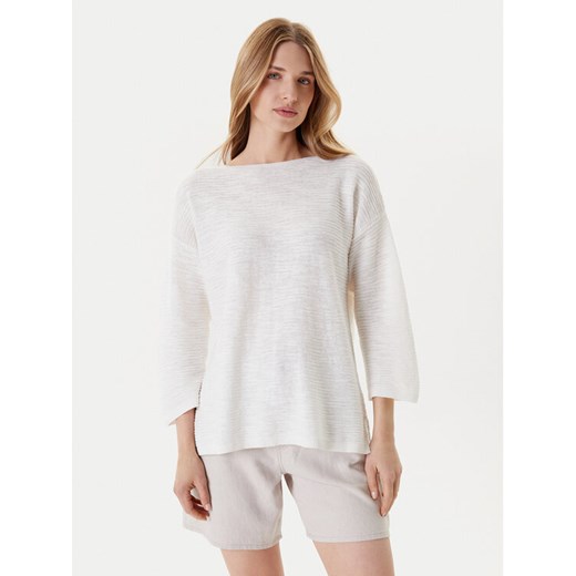 United Colors Of Benetton Sweter 115GD10CT Biały Boxy Fit ze sklepu MODIVO w kategorii Swetry damskie - zdjęcie 184158475