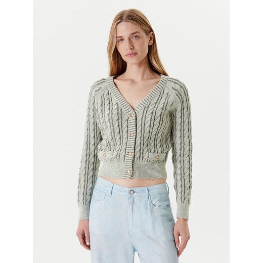 Guess Kardigan W5YR15 Z3OU0 Zielony Regular Fit ze sklepu MODIVO w kategorii Swetry damskie - zdjęcie 184158478