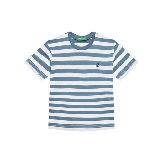 United Colors Of Benetton T-Shirt 3FHXG10HR Niebieski Regular Fit ze sklepu MODIVO w kategorii T-shirty chłopięce - zdjęcie 184158496