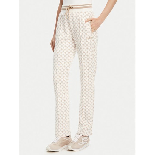 Guess Spodnie dresowe V5YB20 KB212 Écru Regular Fit Guess XL MODIVO