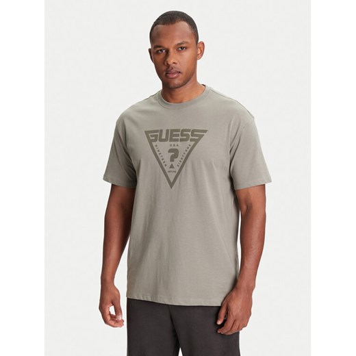 Guess T-Shirt Z4BI02 I3Z14 Zielony Regular Fit ze sklepu MODIVO w kategorii T-shirty męskie - zdjęcie 184158559