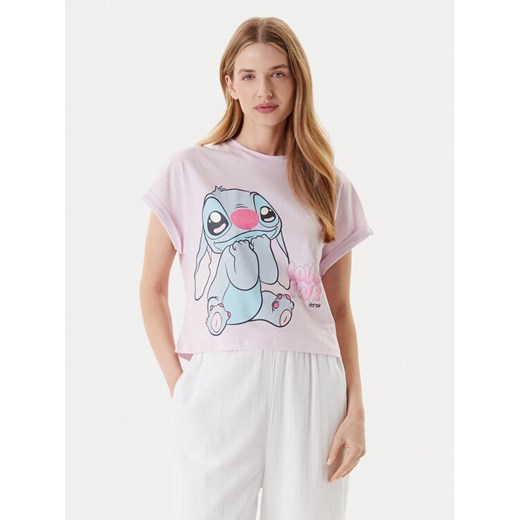 United Colors Of Benetton Koszulka piżamowa 30963M07C Różowy Boxy Fit ze sklepu MODIVO w kategorii Piżamy damskie - zdjęcie 184158565
