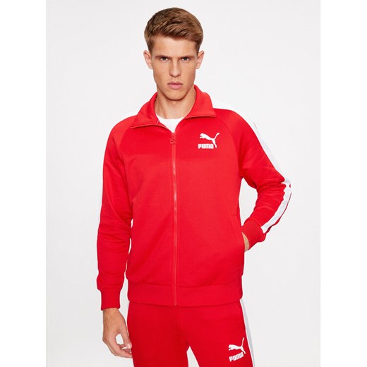 Puma Bluza Iconic T7 530094 Czerwony Regular Fit ze sklepu MODIVO w kategorii Bluzy męskie - zdjęcie 184158567